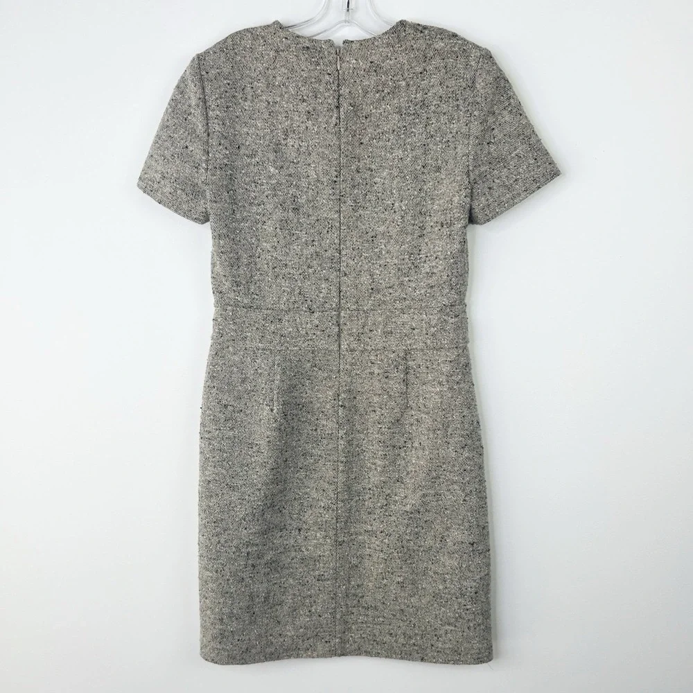 TORY BURCH Classic Priscilla Tweed Corporate Career Polished Office Dress Size 2